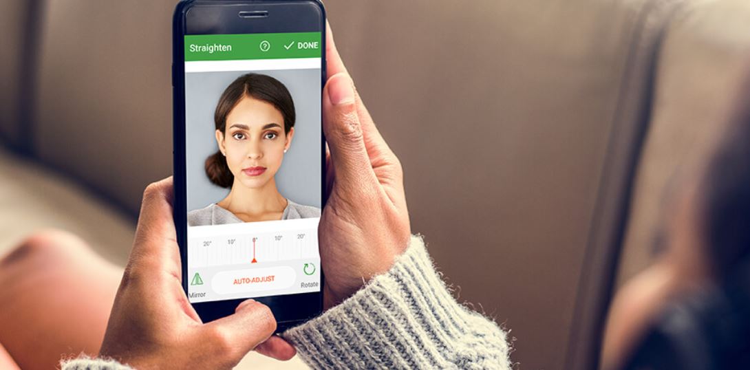 How to crop passport size photo in mobile for Wavy Hair