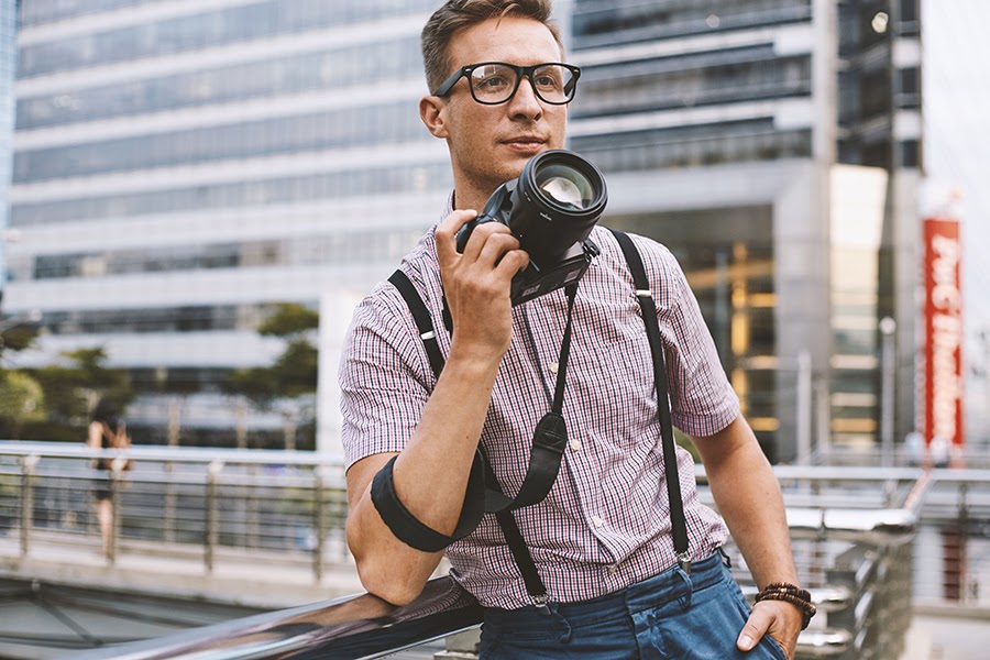 male wedding photographer outfit